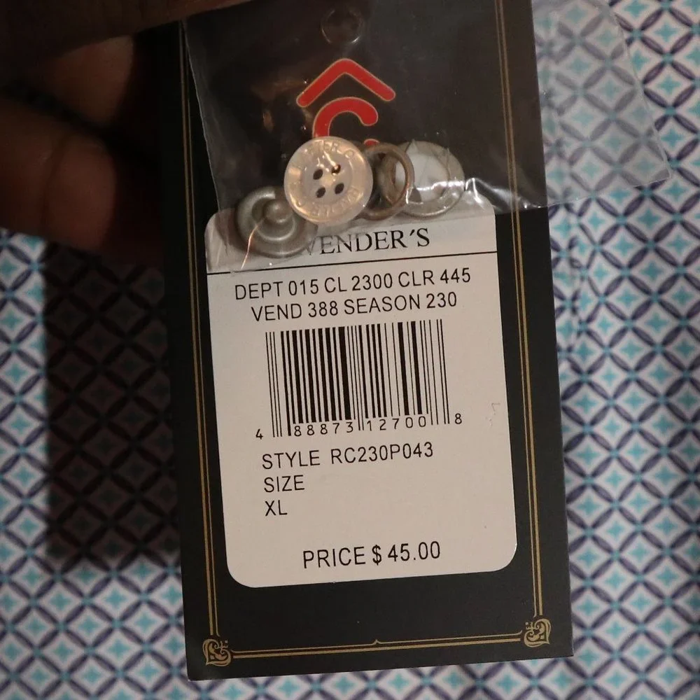 Rafter Men's Gray Blue Polo Shirt Size XL - Picture 7 of 10